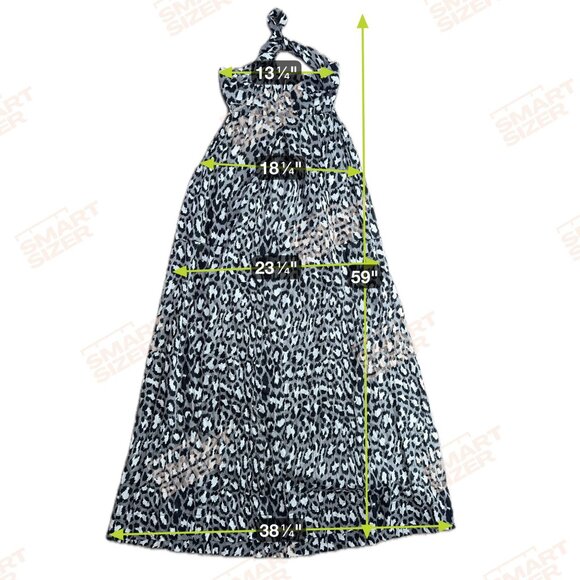 Diane Von Furstenberg Krystle Spotted Cat Strapless Maxi Dress NEW L Black White - Picture 2 of 8